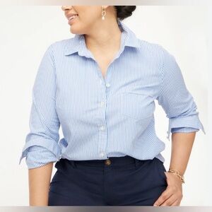 J.Crew Button-up cotton poplin shirt in signature fit